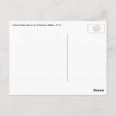 Indische watertransporteur door EW Rollins Briefkaart (Achterkant)