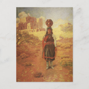 Indische watertransporteur door EW Rollins Briefkaart