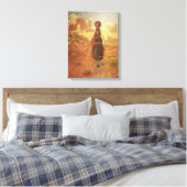  Indische watertransporteur door EW Rollins Canvas Afdruk (Insitu (Slaapkamer))