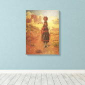  Indische watertransporteur door EW Rollins Canvas Afdruk (Insitu (Houten vloer))