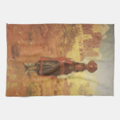  Indische watertransporteur door EW Rollins Theedoek (Horizontaal)