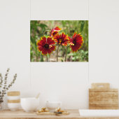 Indische wilde bloemen poster (Keuken)