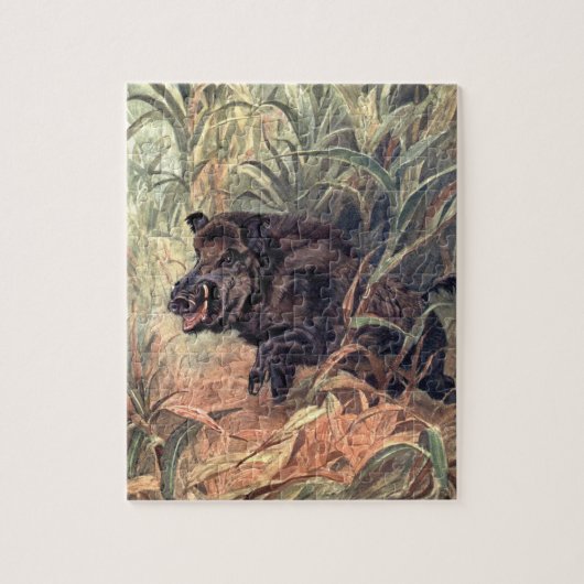  Indische wilde-dierentuin door Winifred Austen Legpuzzel (Verticaal)