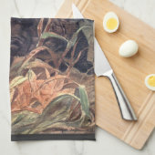  Indische wilde-dierentuin door Winifred Austen Theedoek (Quarter Fold)