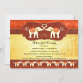 Indische witte olifantenrepetitie kaart (Voorkant)