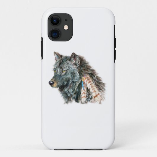 Indische Wolf Cell Phone Hoesje voor IPhone 5C (Achterkant)