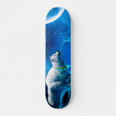 Indische wolf en volle maan persoonlijk skateboard (Voorkant)