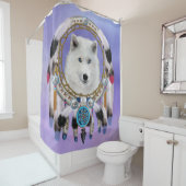 Indische Wolf Spirit Douchegordijn (In situ)