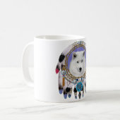 Indische Wolf Spirit Koffiemok (Voorkant links)