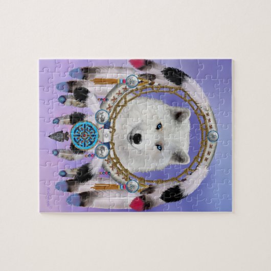 Indische Wolf Spirit Legpuzzel (Horizontaal)