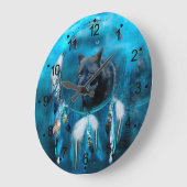 Indische wolvendromer met etnische versieringen grote klok (Hoek)