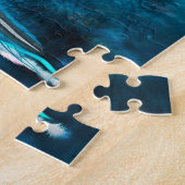 Indische wolvendromer met etnische versieringen legpuzzel (Zijkant)