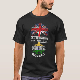 Indische wortelimmigranten Ancestry Great Britain  T-shirt