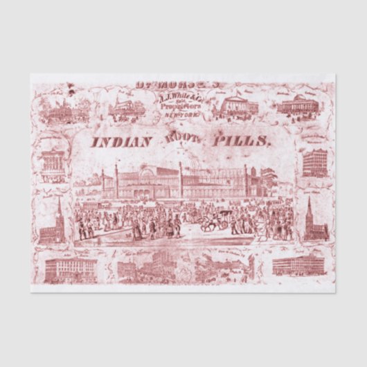 "Indische wortelpillen" Tissuepapier (Voorkant)