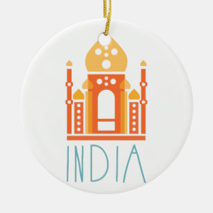 Indische yoga keramisch ornament