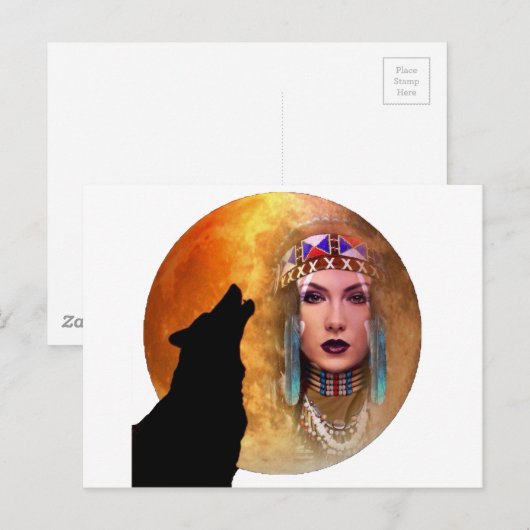 Indische zomer briefkaart (Voorkant / Achterkant)