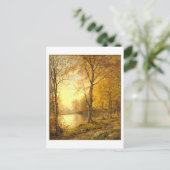 Indische zomer herfstschilderij briefkaart (Staand voorkant)