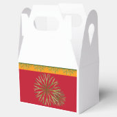 Indische zomer op een Gable Favor Box Bedankdoosjes (Geopend)