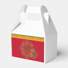 Indische zomer op een Gable Favor Box Bedankdoosjes