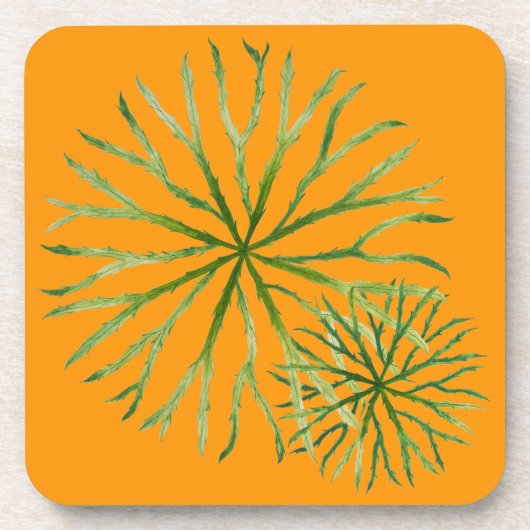 Indische zomer op een Onderzetter set (O) (Voorkant)