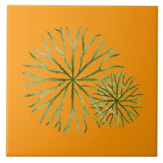 Indische zomer op keramische tegel (O) Tegeltje (Voorkant)