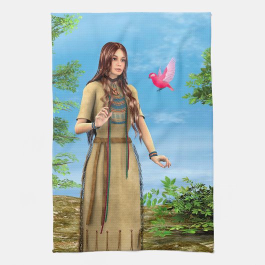 Indische zomer theedoek (Verticaal)