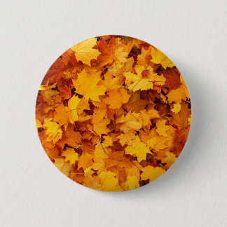 Indische zomergulden bladeren ronde button 5,7 cm