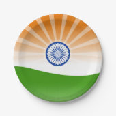 "Indische" zon Papieren Bordje (Voorkant)