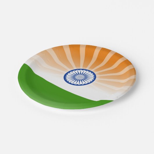 "Indische" zon Papieren Bordje (Gekanteld)