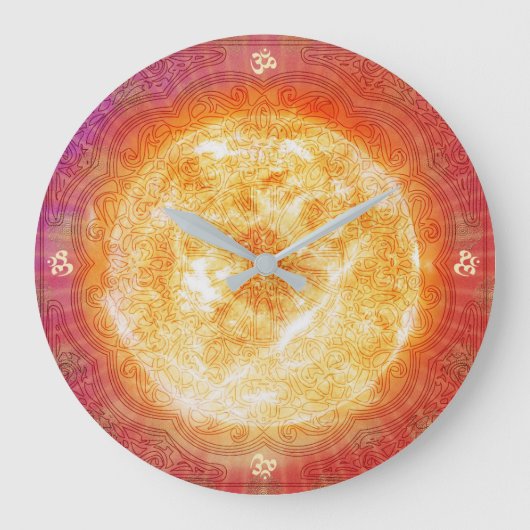 Indische zon - wandklok (Voorkant)