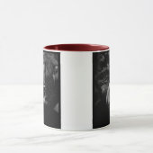 Indische zwarte & witte advertentie mok (Midden)