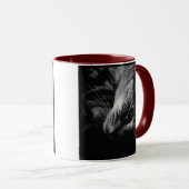 Indische zwarte & witte advertentie mok (Voorkant rechts)