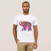 Indischer Bunter Elefant T-shirt (Voorkant volledig)