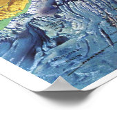 " Indischer Ozean: 1967/heute - Meeresrelief Karte Poster (Hoek)