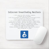 Indiscrete borstvoeding Manifesto Muismat (Met muis)