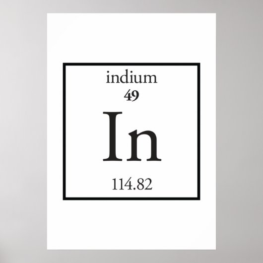 Indium Poster (Voorkant)