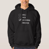Individual Accepted Busy work as a brick net Hoodie (Voorkant)