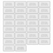 Individual Adress Label Custom-Cut Vinyl Sticker (Voorkant)