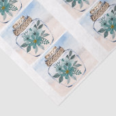 Individual Coastal Florals in a Jar Decoupage  Tissuepapier (Detail)