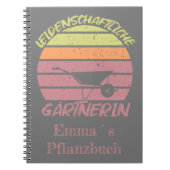 individualisierbares Design Gärtnerin Notitieboek (Voorkant)