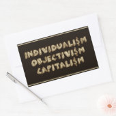 Individualisme, Objectivisme, Kapitalistisch Stick Rechthoekige Sticker (Envelop)
