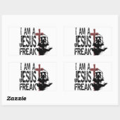 Individualiteit - Ik ben een Jesus Freak Rechthoekige Sticker (Vel)