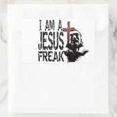 Individualiteit - Ik ben een Jesus Freak Rechthoekige Sticker (Tas)