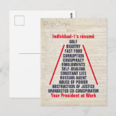 Individueel-1 Trump Collusie Obstructie jan 2019 Briefkaart (Voorkant / Achterkant)