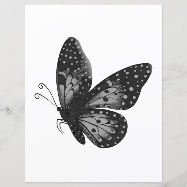 Individueel Vlinder Scrapbook Papier (Voorkant)
