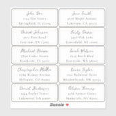 Individuele adreslabels sticker (Vel)