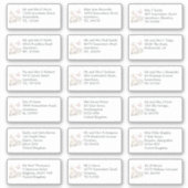 Individuele bruiloft gast naam adressen Magnolias Sticker (Voorkant)