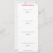 Individuele Eenvoudige Moderne Huwelijksplatkaarte (Voorkant)