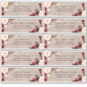  individuele gastnamen Adresetiketten Sticker (Voorkant)