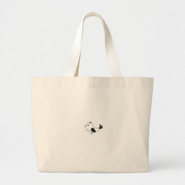 Individuele Kleine vogel Grote Tote Bag